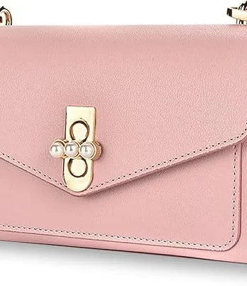 crossbody cartera rosa